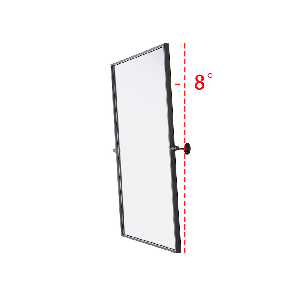 Amoura 24X36 Pivot Mirror In Black. Picture 5