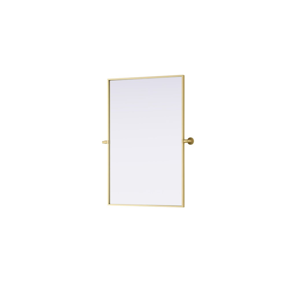 Amoura 24X36 Pivot Mirror In Brass. Picture 4