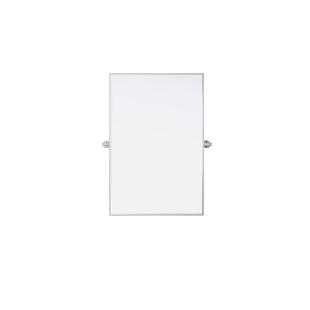 Amoura 24X36 Pivot Mirror In Silver. Picture 1