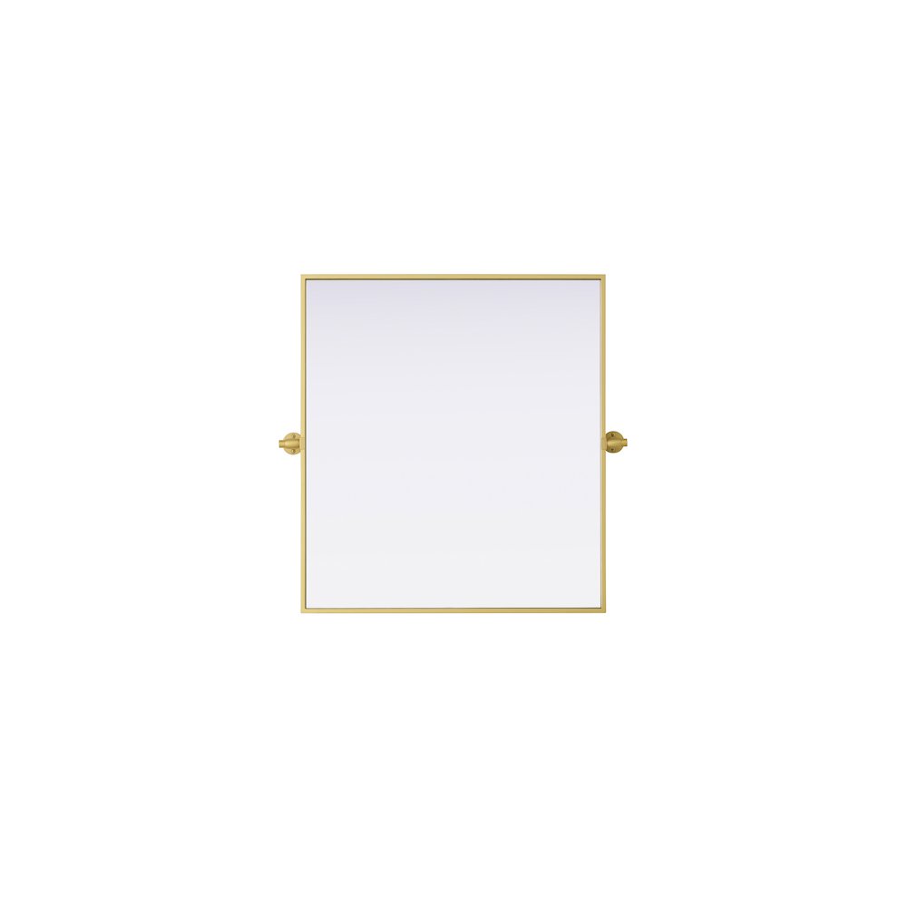 Amoura 27X30 Pivot Mirror In Brass. Picture 1