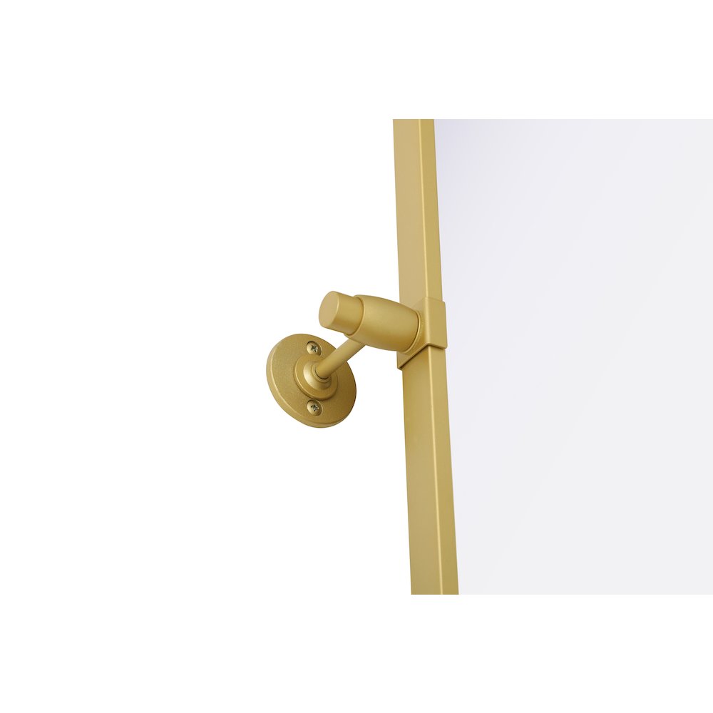Amoura 27X30 Pivot Mirror In Brass. Picture 13