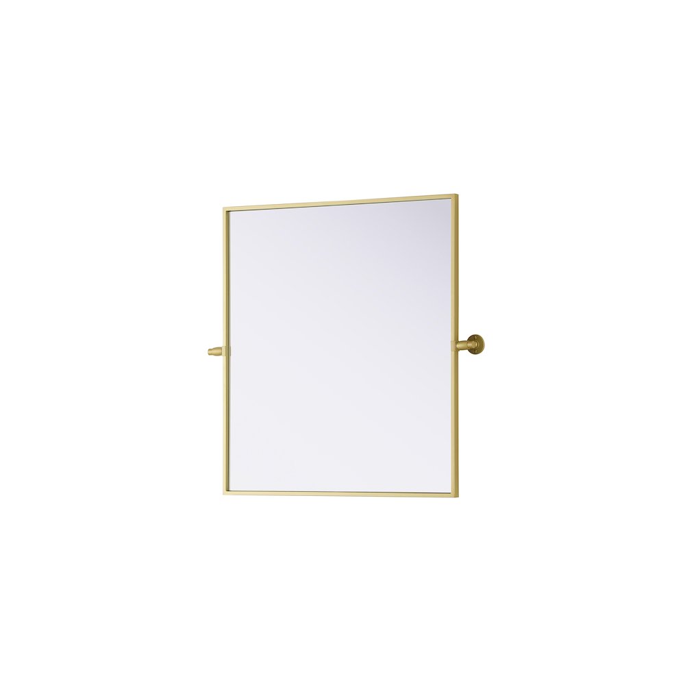 Amoura 27X30 Pivot Mirror In Brass. Picture 4