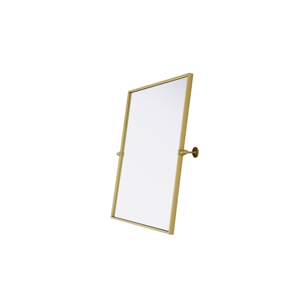 Amoura 27X30 Pivot Mirror In Brass. Picture 6