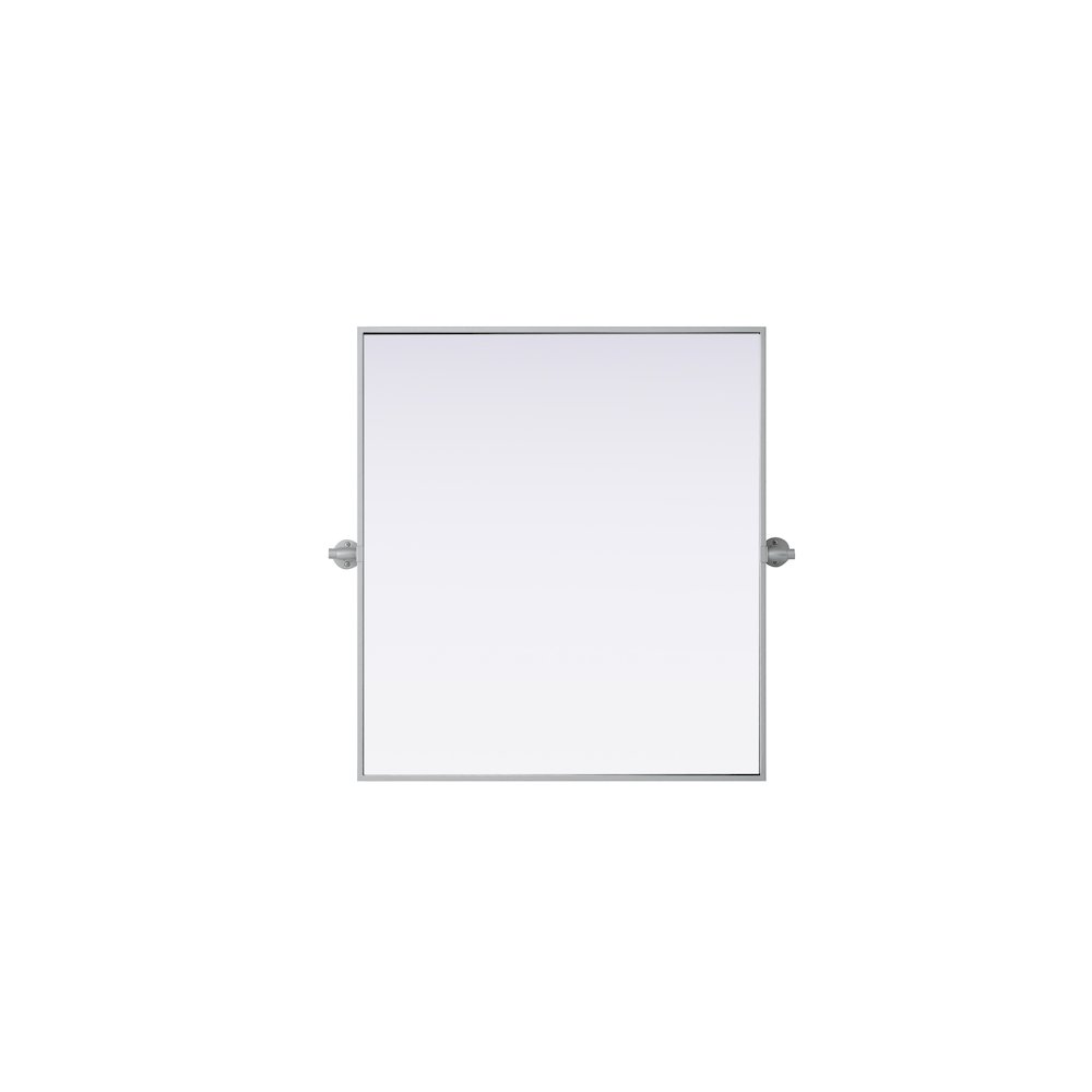 Amoura 27X30 Pivot Mirror In Silver. Picture 1