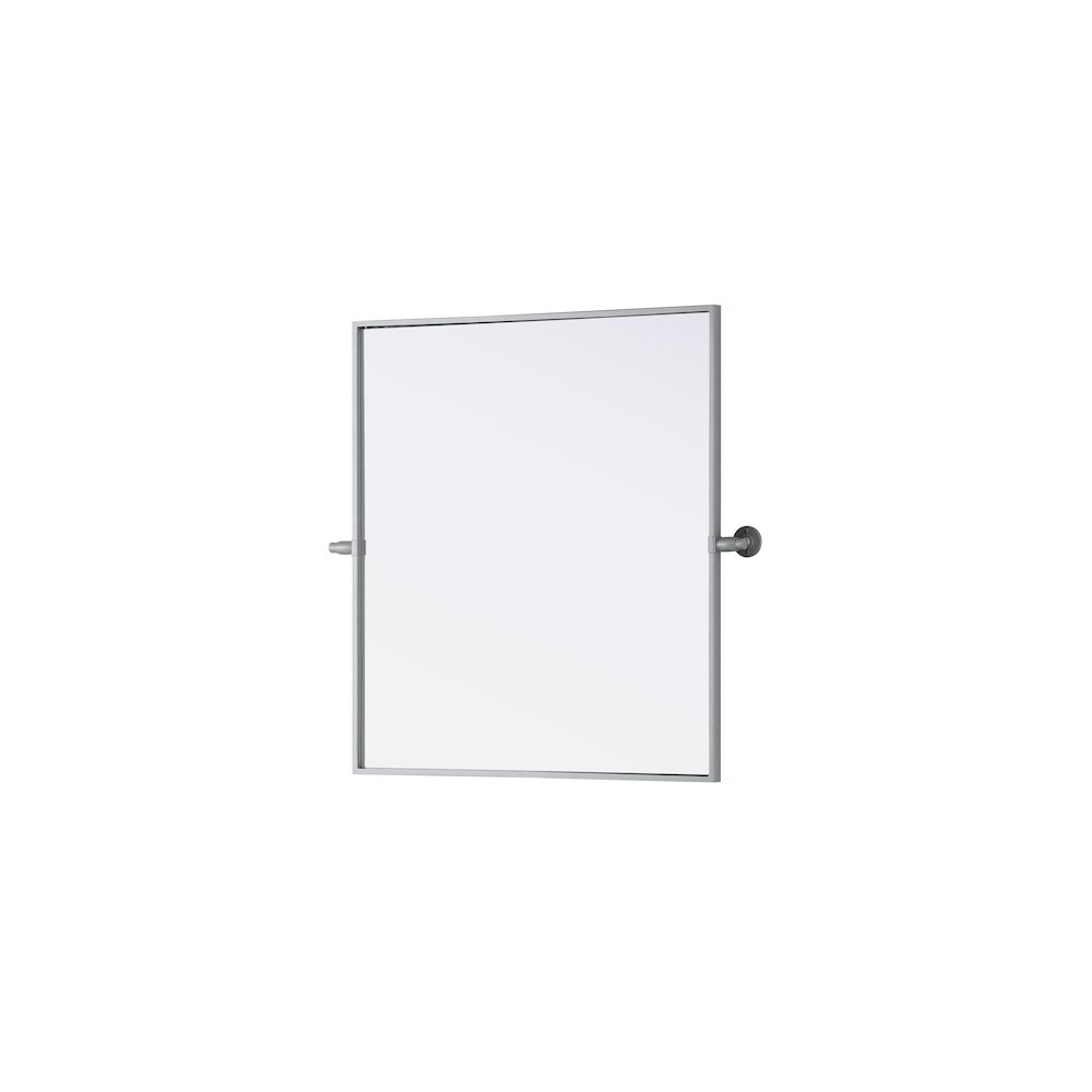 Amoura 27X30 Pivot Mirror In Silver. Picture 4
