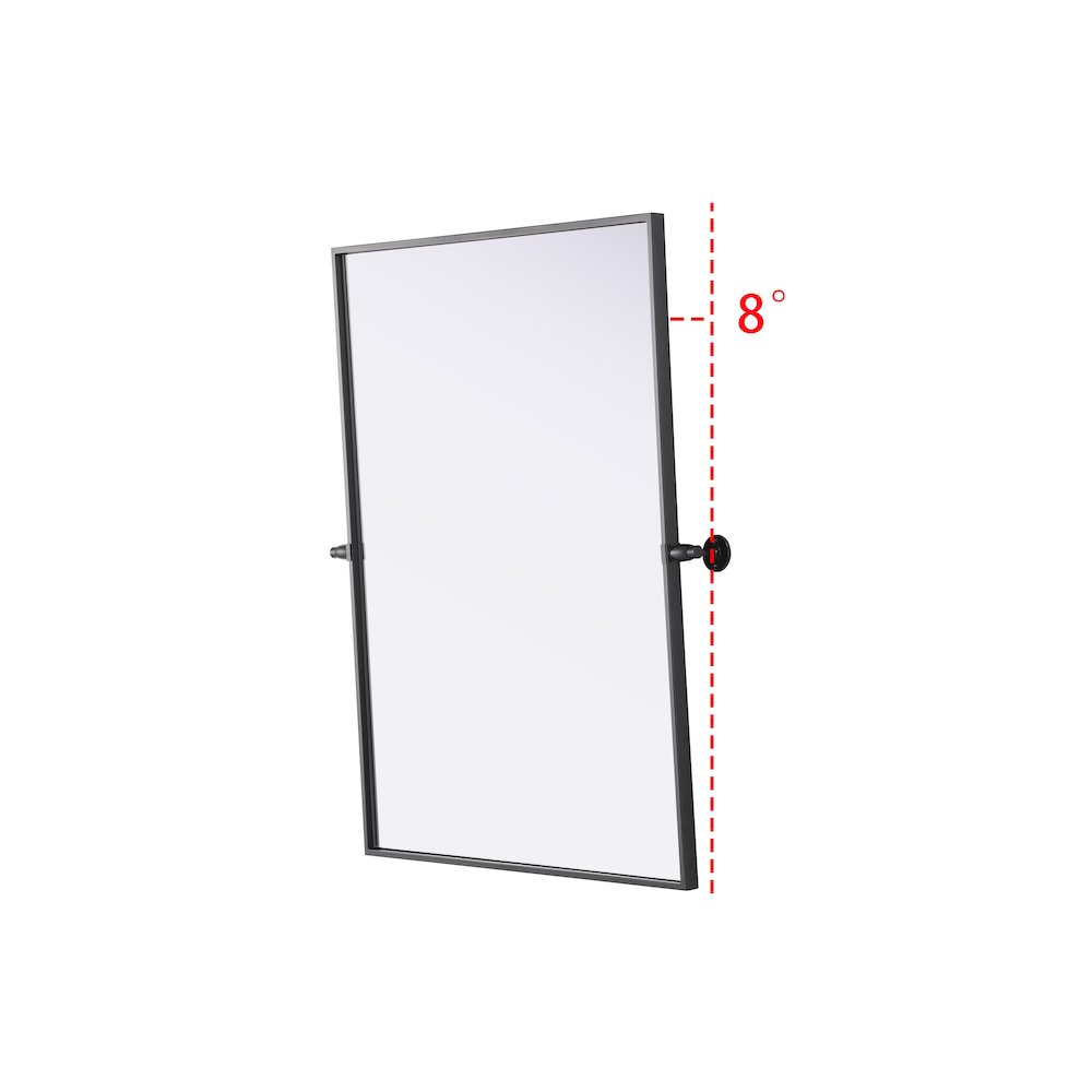 Amoura 27X36 Pivot Mirror In Black. Picture 5