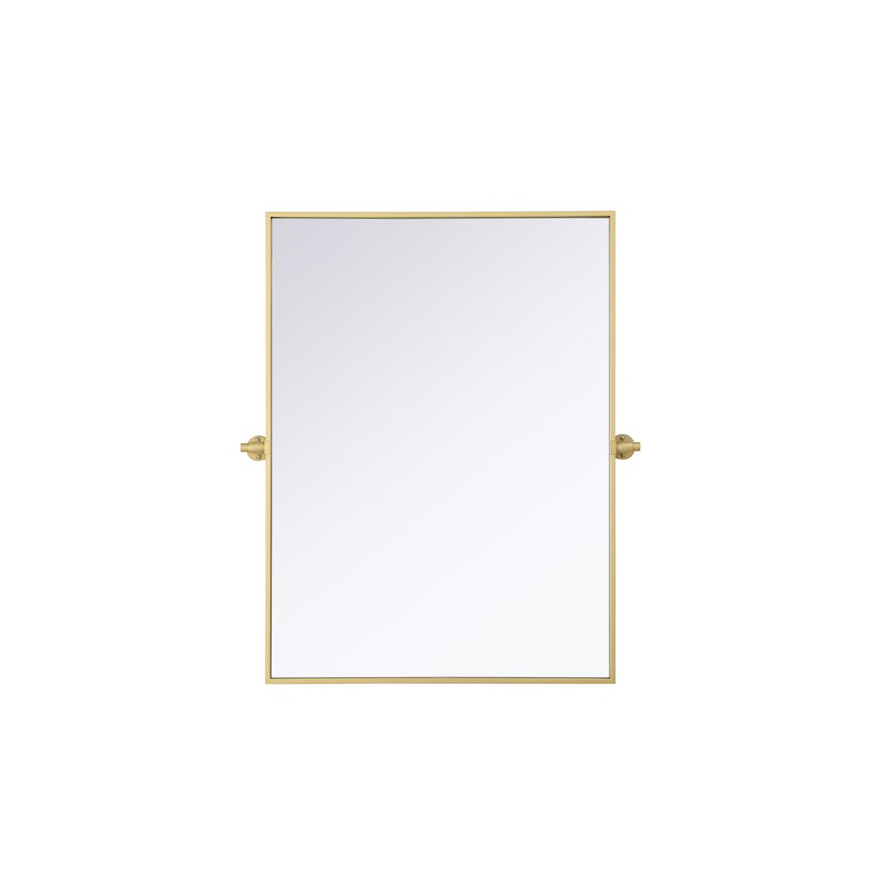 Amoura 27X36 Pivot Mirror In Brass. Picture 1