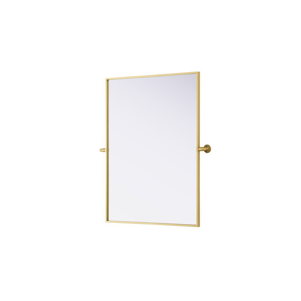 Amoura 27X36 Pivot Mirror In Brass. Picture 4