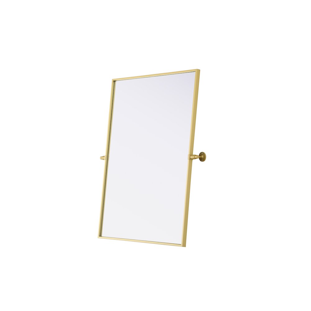 Amoura 27X36 Pivot Mirror In Brass. Picture 6