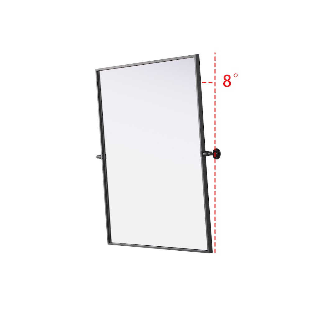 Amoura 30X36 Pivot Mirror In Black. Picture 5