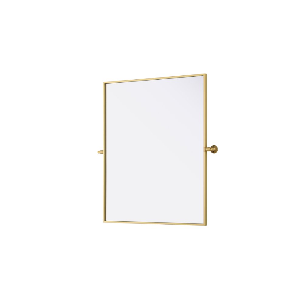 Amoura 30X36 Pivot Mirror In Brass. Picture 4