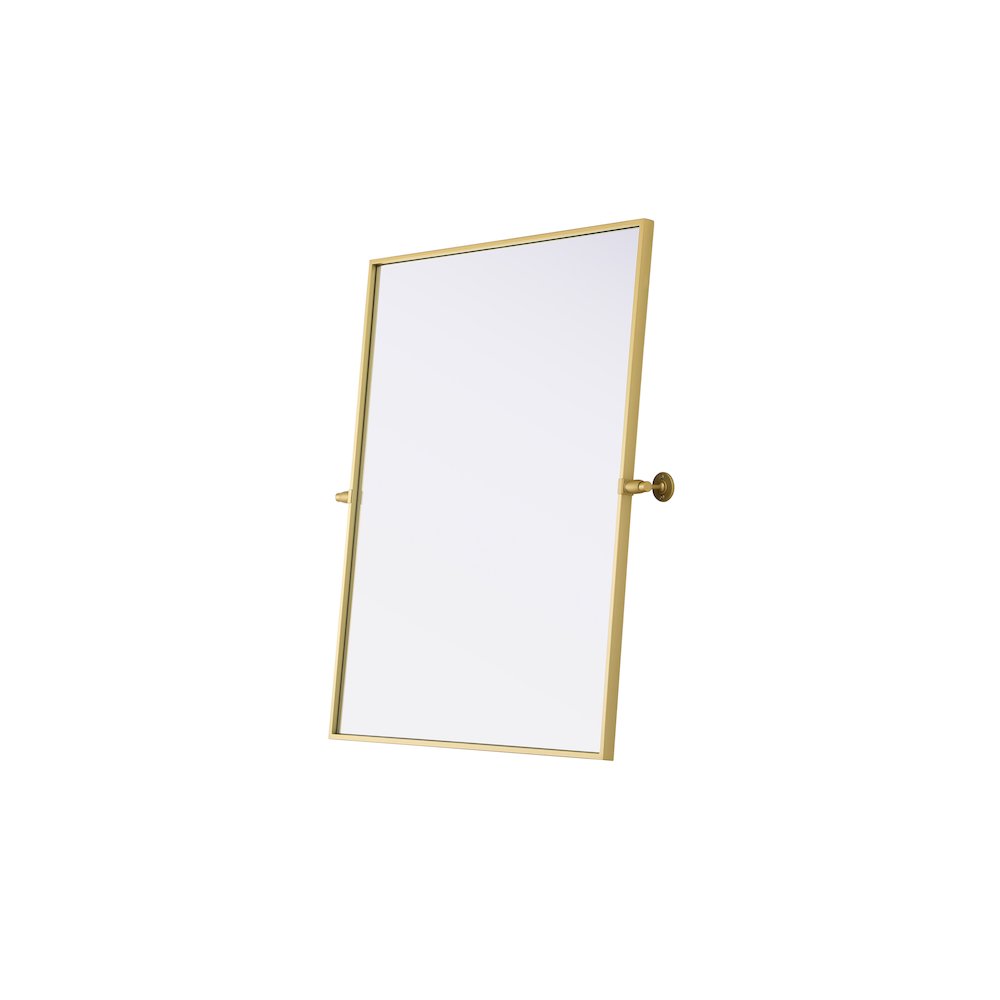 Amoura 30X36 Pivot Mirror In Brass. Picture 6