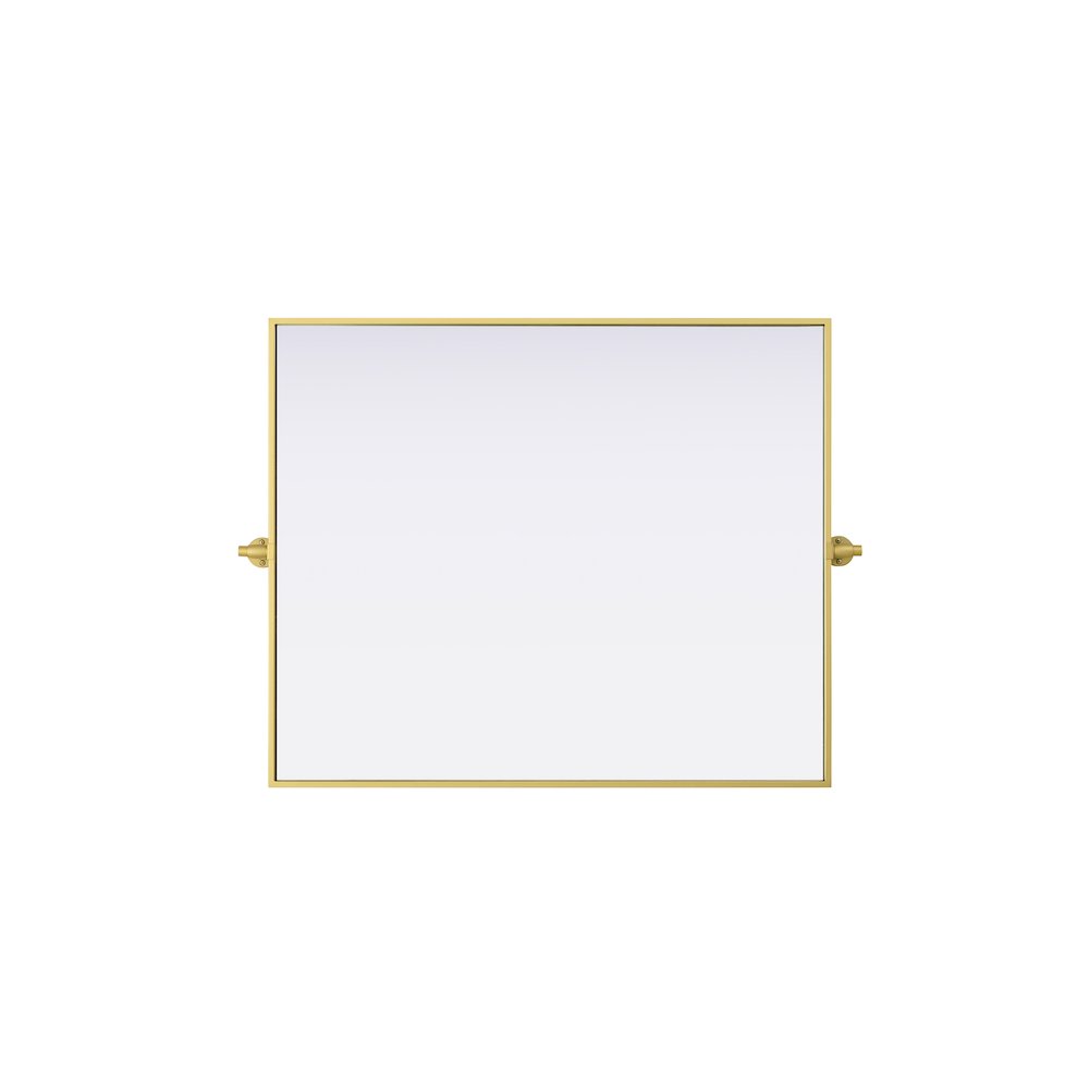 Amoura 30X36 Pivot Mirror In Brass. Picture 7