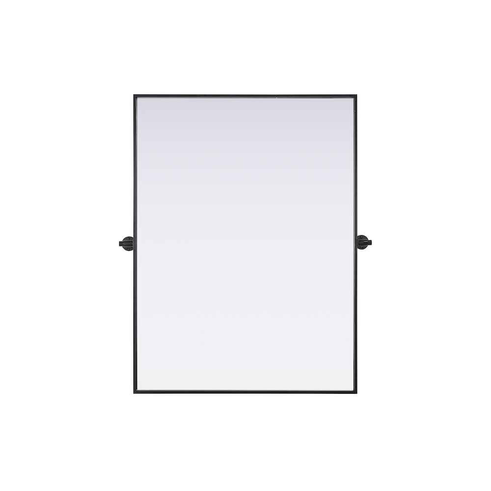 Amoura 40X30 Pivot Mirror In Black. Picture 1