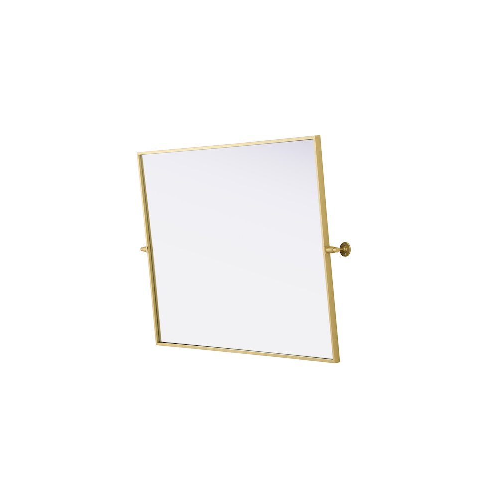 Amoura 40X30 Pivot Mirror In Brass. Picture 11