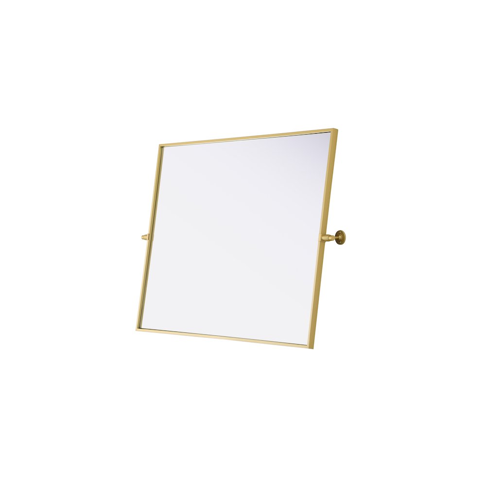Amoura 40X30 Pivot Mirror In Brass. Picture 12