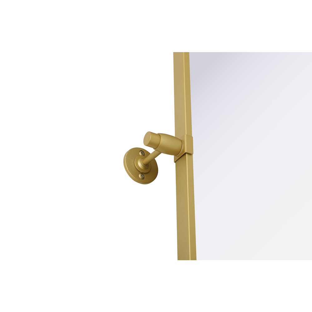 Amoura 40X30 Pivot Mirror In Brass. Picture 13