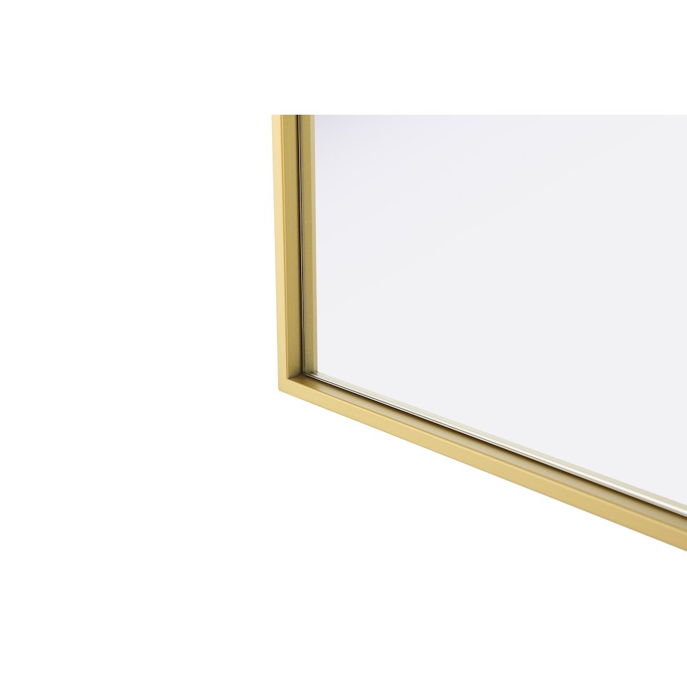 Amoura 40X30 Pivot Mirror In Brass. Picture 14
