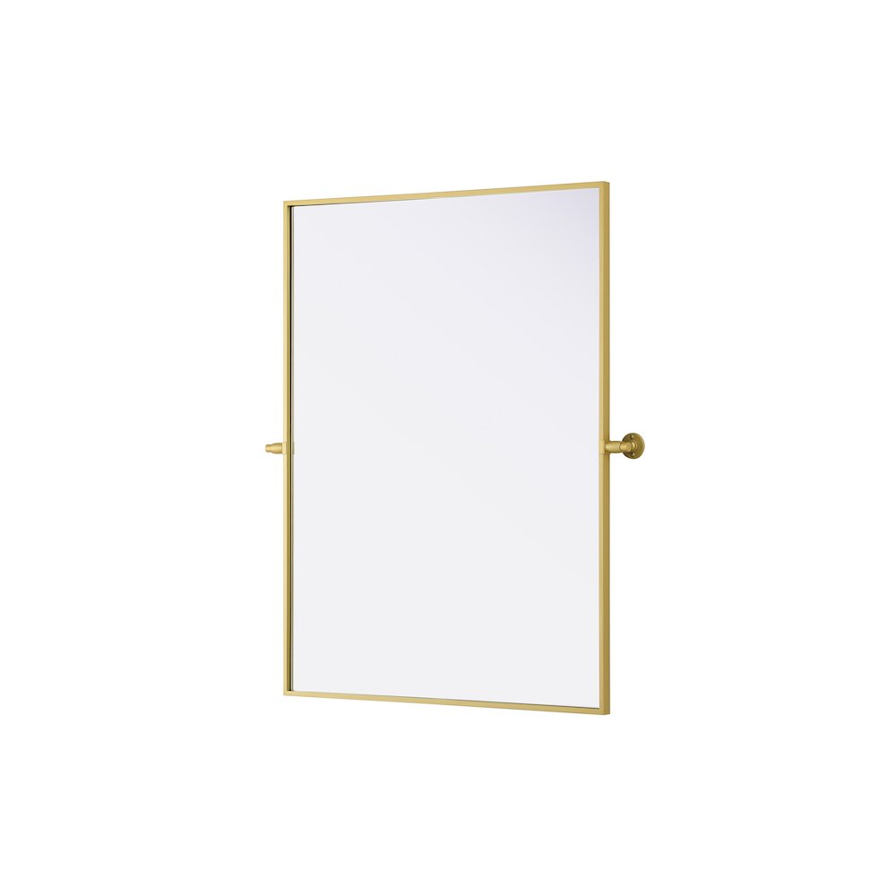 Amoura 40X30 Pivot Mirror In Brass. Picture 4