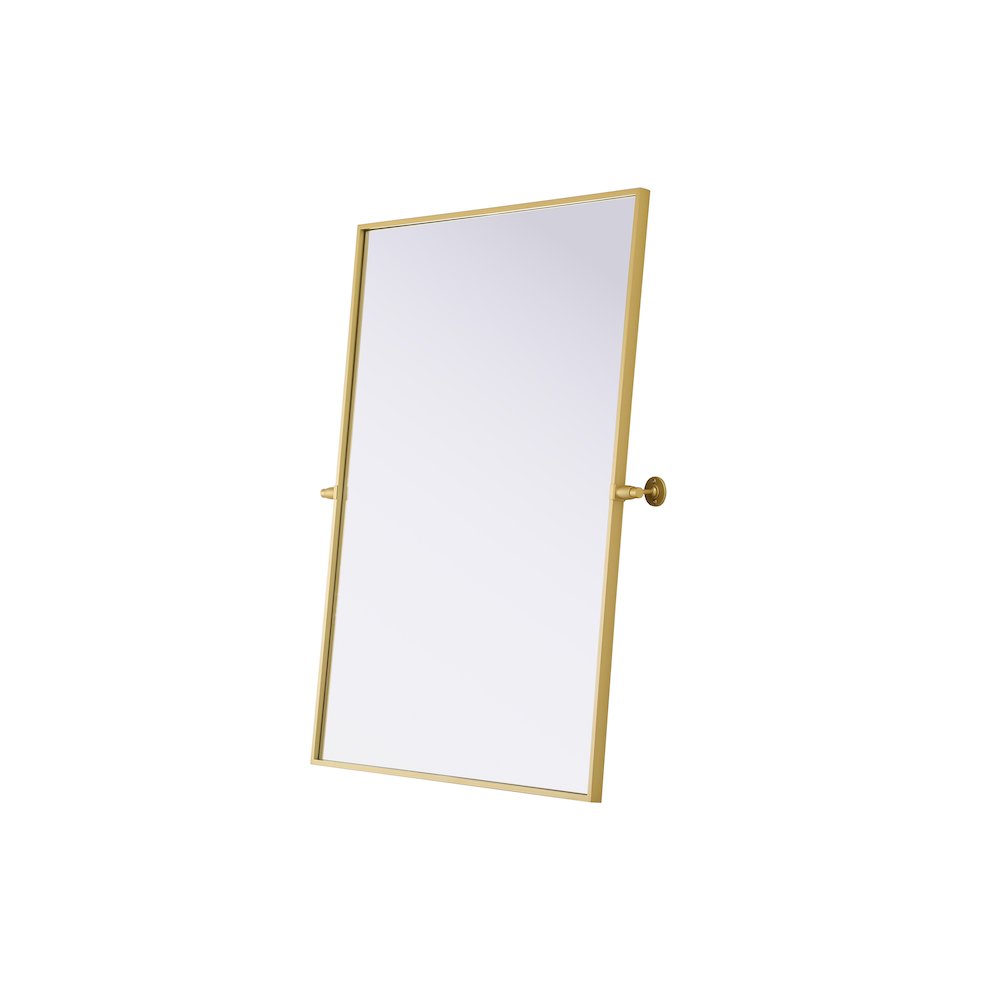 Amoura 40X30 Pivot Mirror In Brass. Picture 6