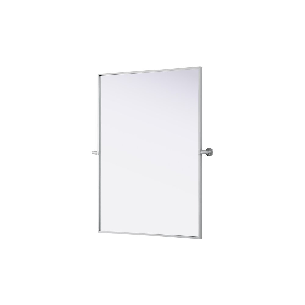 Amoura 40X30 Pivot Mirror In Silver. Picture 4