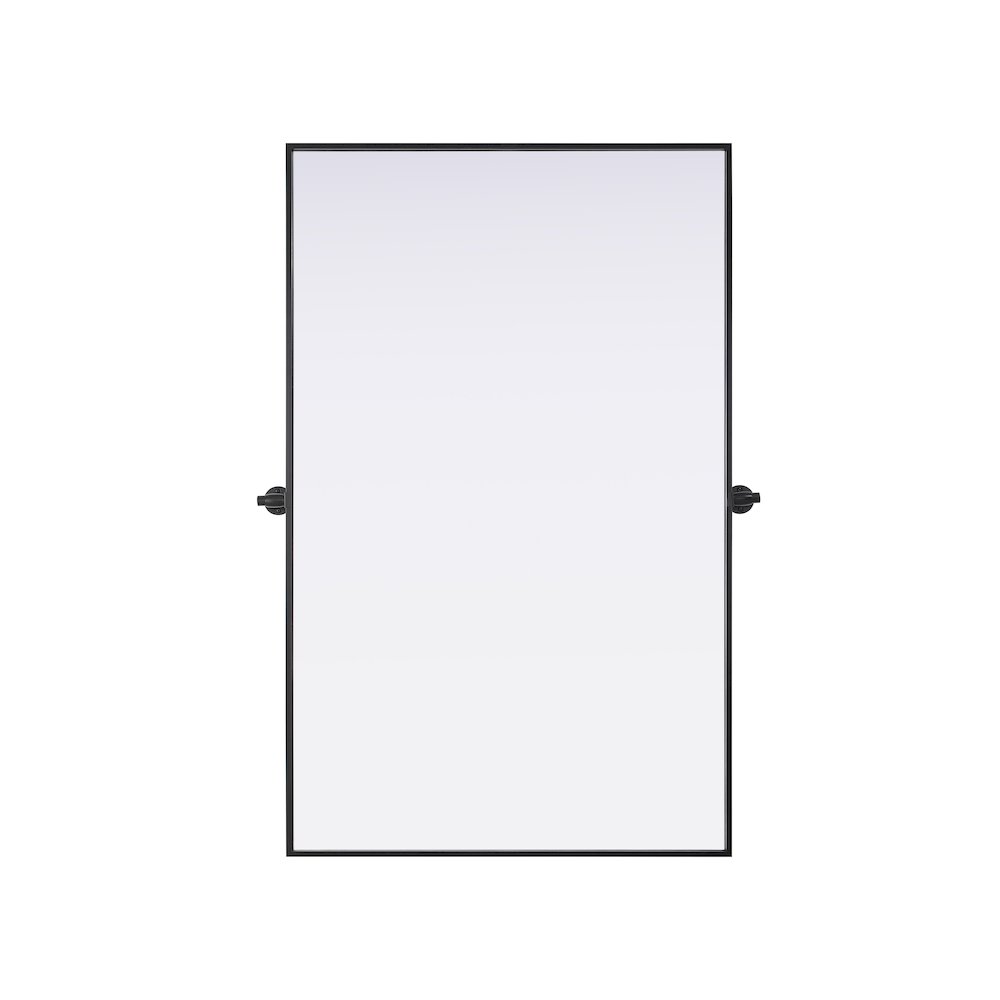 Amoura 48X30 Pivot Mirror In Black. Picture 1