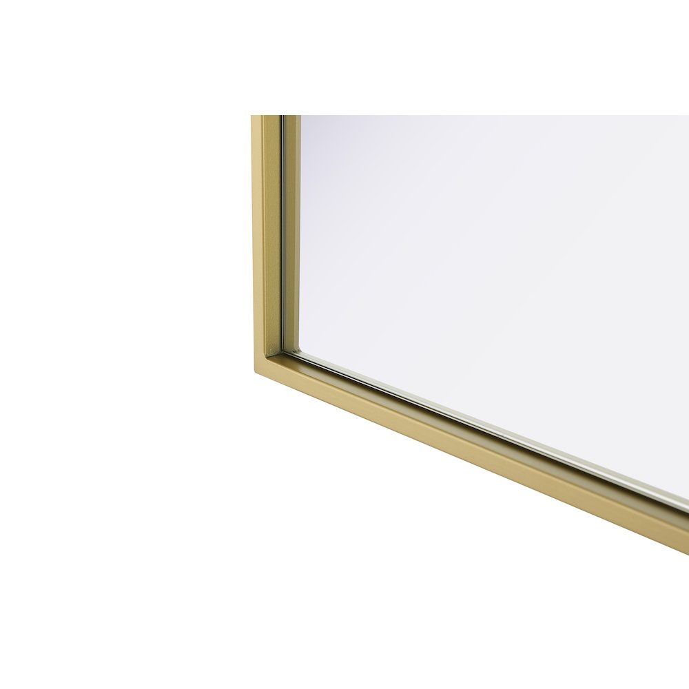 Amoura 48X30 Pivot Mirror In Brass. Picture 14