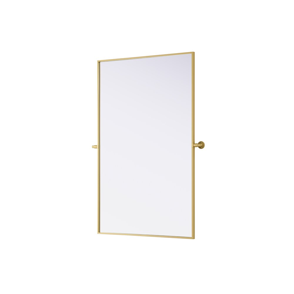 Amoura 48X30 Pivot Mirror In Brass. Picture 4