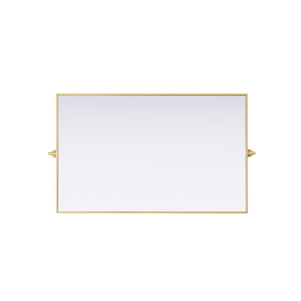 Amoura 48X30 Pivot Mirror In Brass. Picture 7