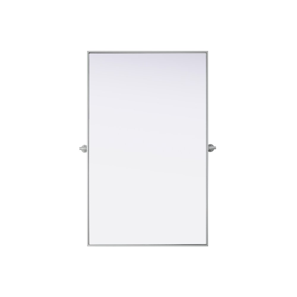 Amoura 48X30 Pivot Mirror In Silver. Picture 1