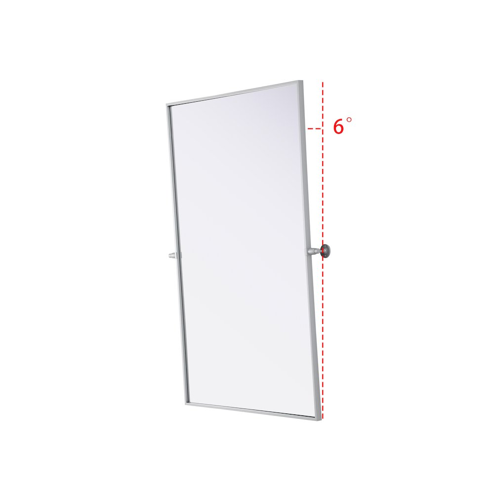 Amoura 48X30 Pivot Mirror In Silver. Picture 5