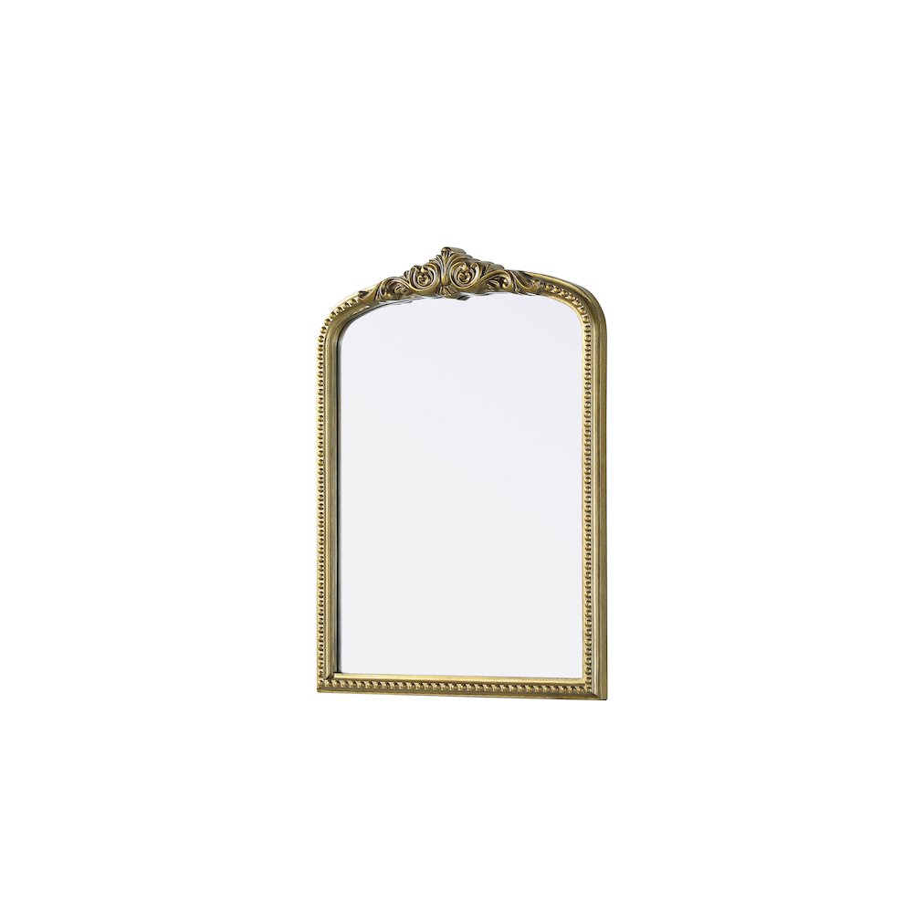 Naomi Vintage Resin Mirror 22x30 in Antique Brass. Picture 4