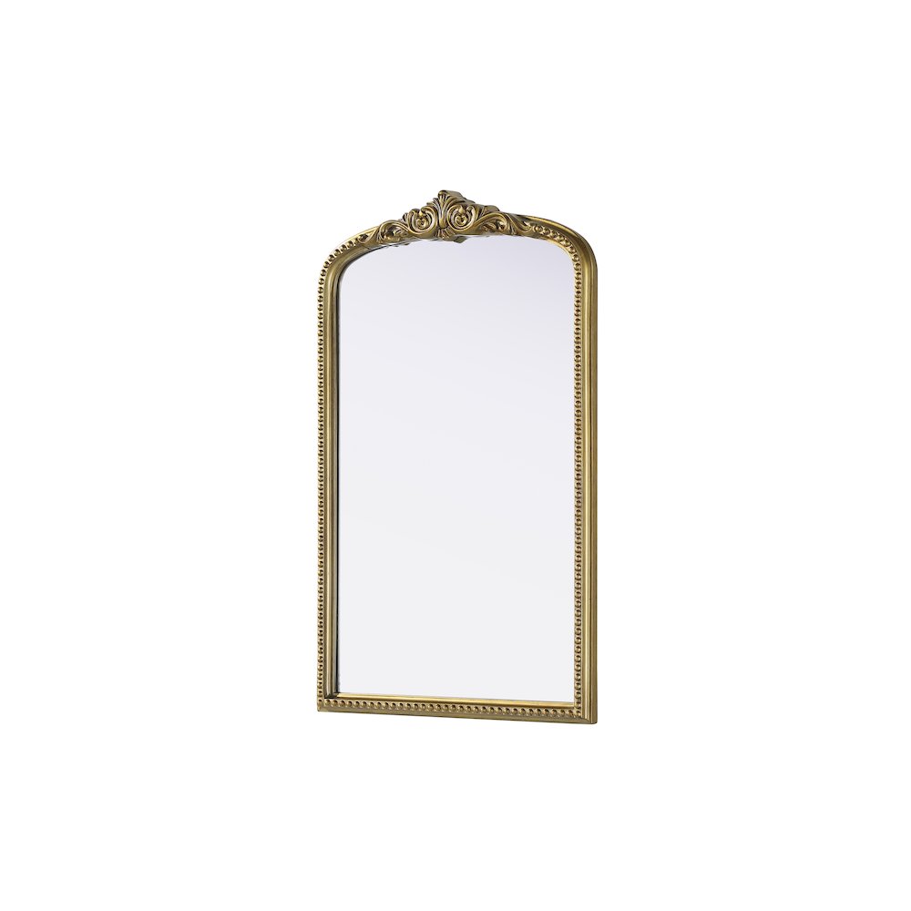 Naomi Vintage Resin Mirror 22x36 in Antique Brass. Picture 4