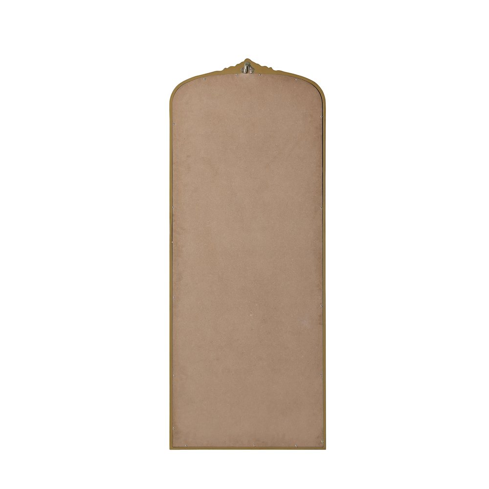Naomi Vintage Resin Mirror 24x60 in Antique Brass. Picture 7