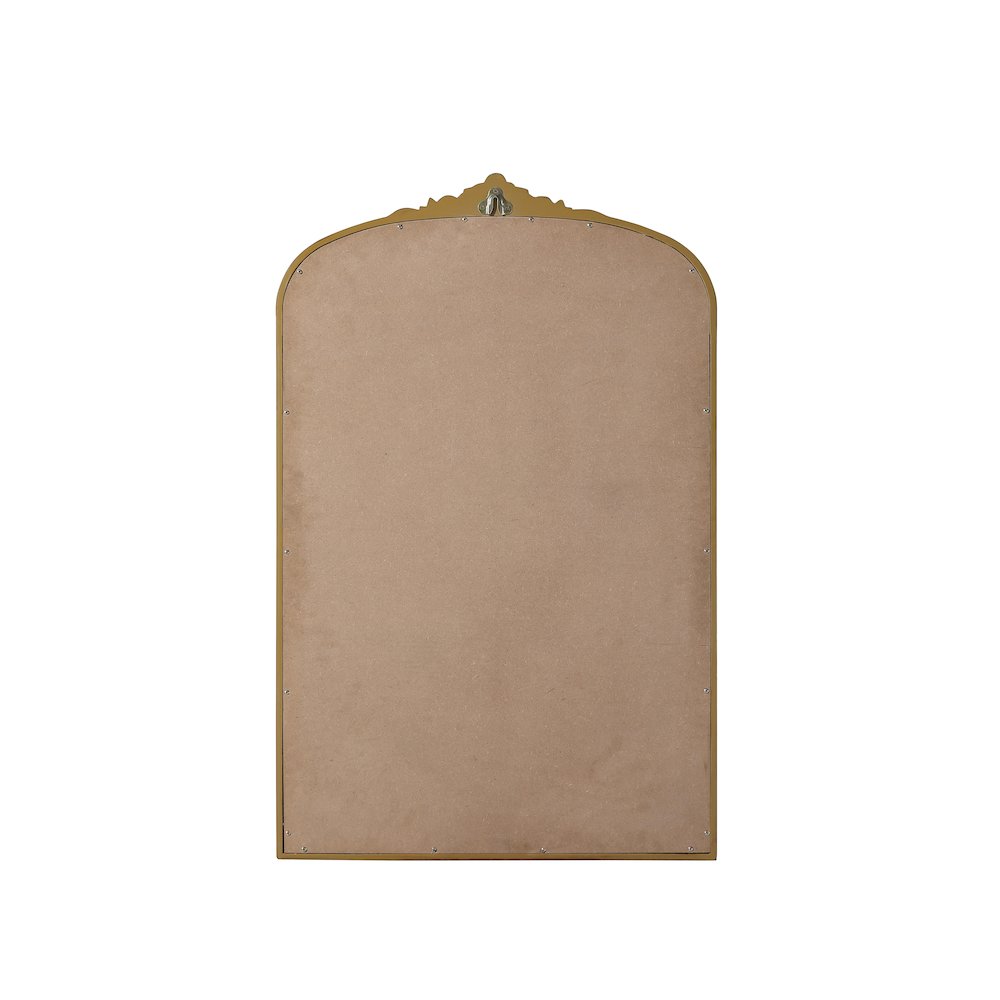Naomi Vintage Resin Mirror 27x42 in Antique Brass. Picture 7