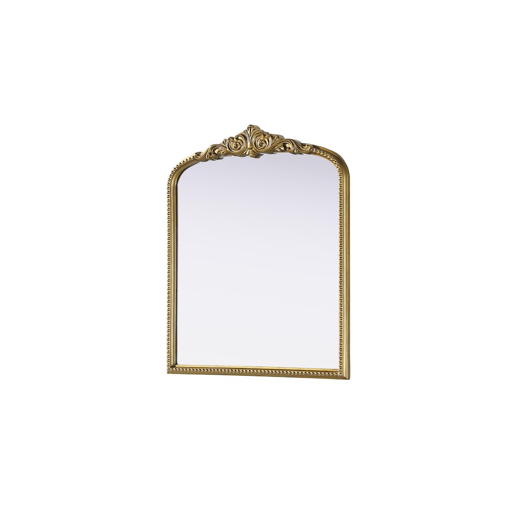 Naomi Vintage Resin Mirror 30x36 in Antique Brass. Picture 4