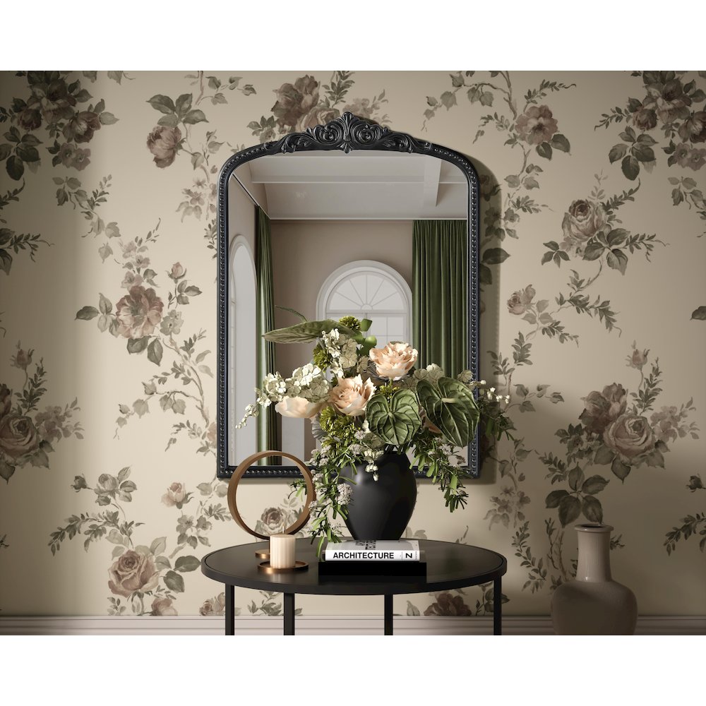 Naomi Vintage Resin Mirror 30x42 in Vintage Bronze. Picture 2