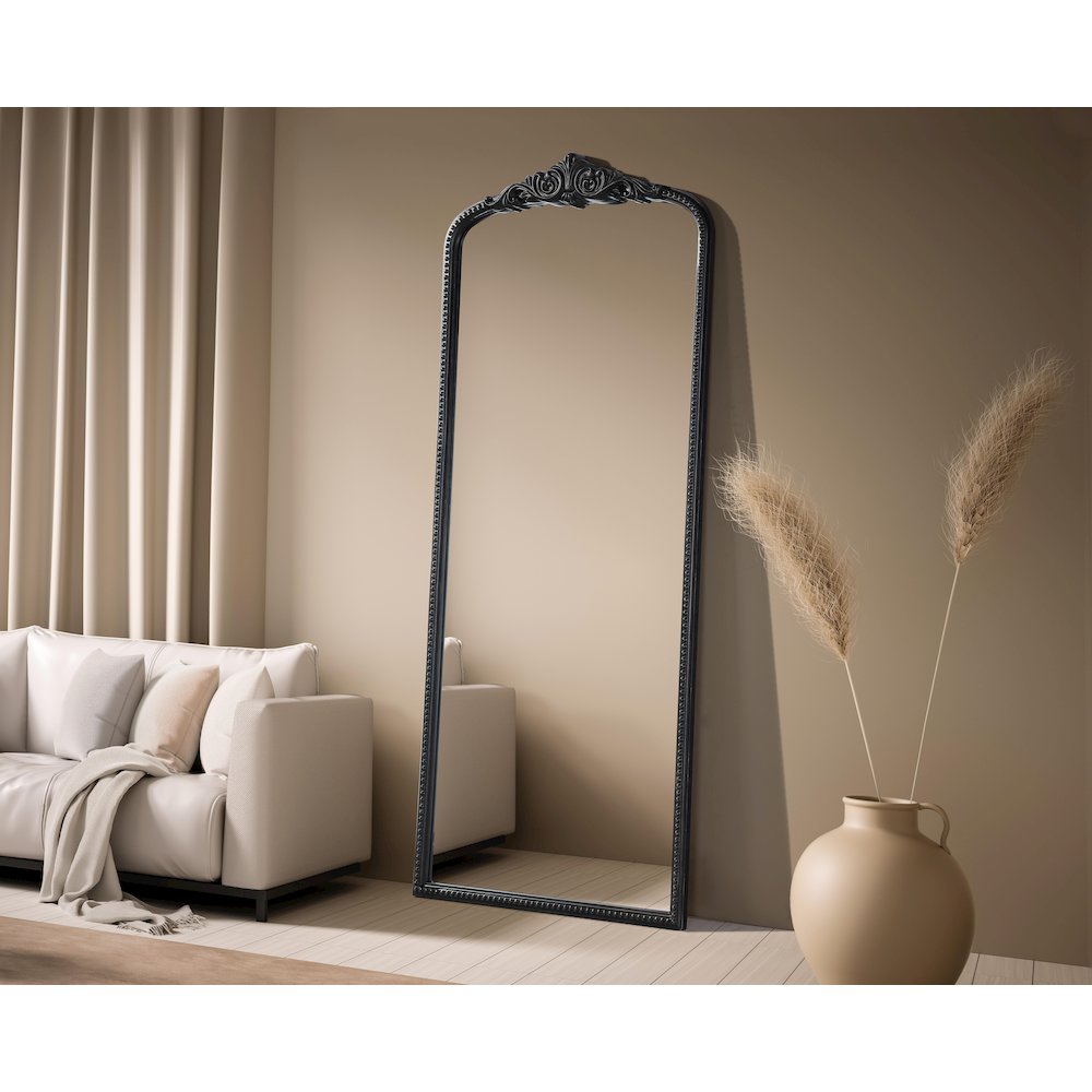 Naomi Vintage Resin Mirror 30x72 in Vintage Bronze. Picture 3