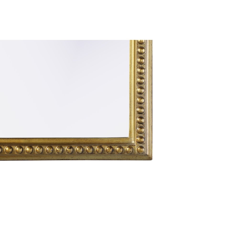 Naomi Vintage Resin Mirror 33x42 in Antique Brass. Picture 6