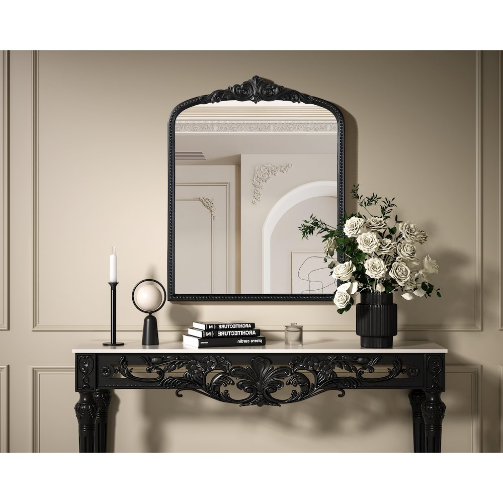 Naomi Vintage Resin Mirror 33x42 in Vintage Bronze. Picture 2