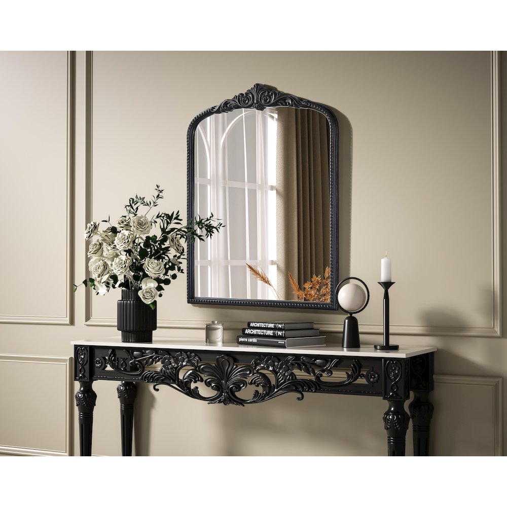 Naomi Vintage Resin Mirror 33x42 in Vintage Bronze. Picture 3