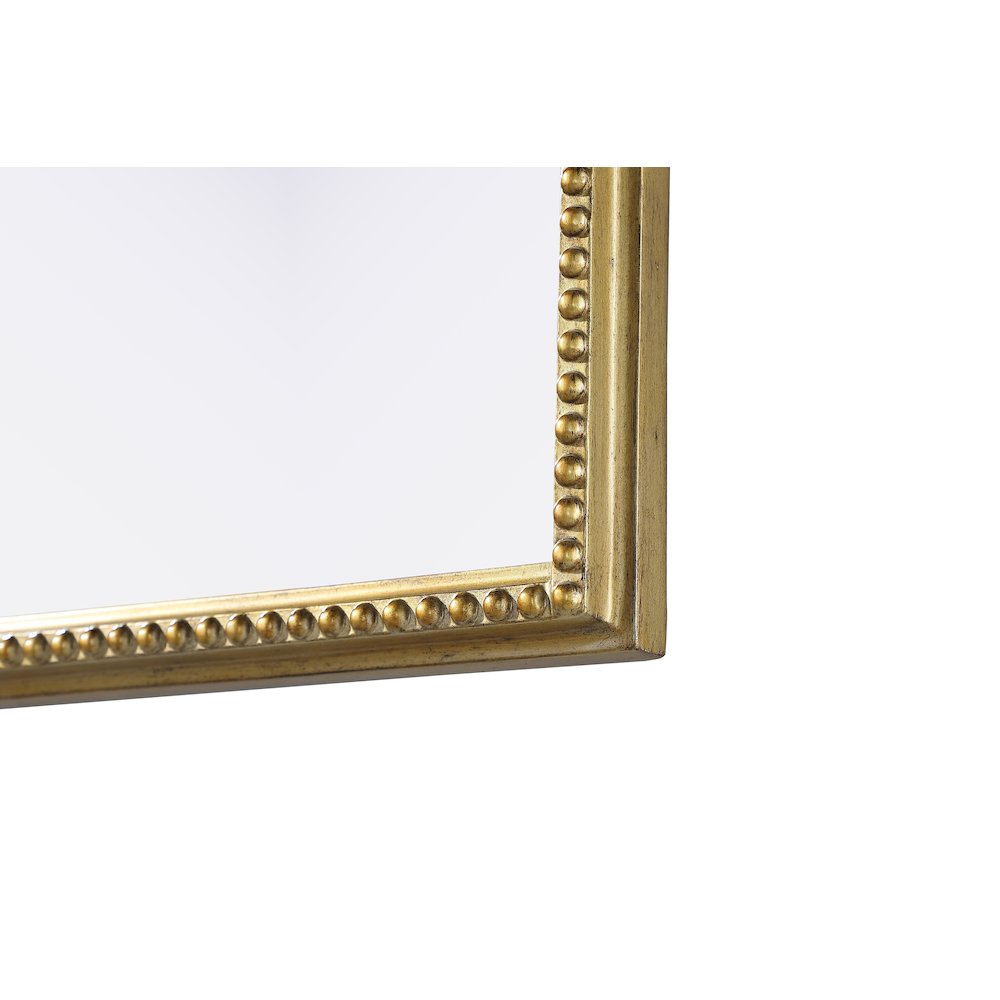 Naomi Vintage Resin Mirror 36x72 in Antique Brass. Picture 6