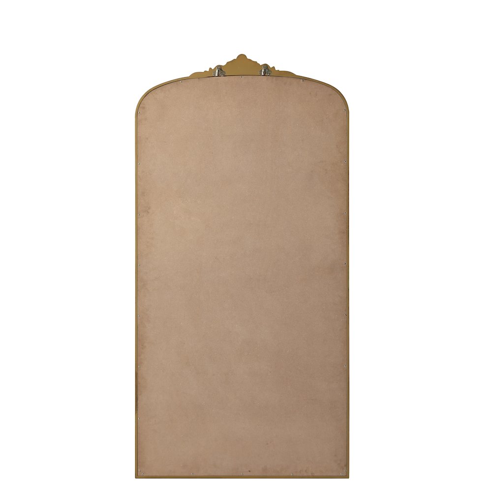 Naomi Vintage Resin Mirror 36x72 in Antique Brass. Picture 7