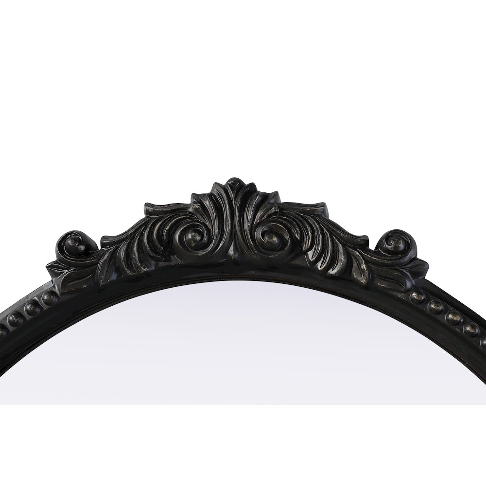 Naomi Vintage Resin Mirror 24x25.6 in Vintage Bronze. Picture 5