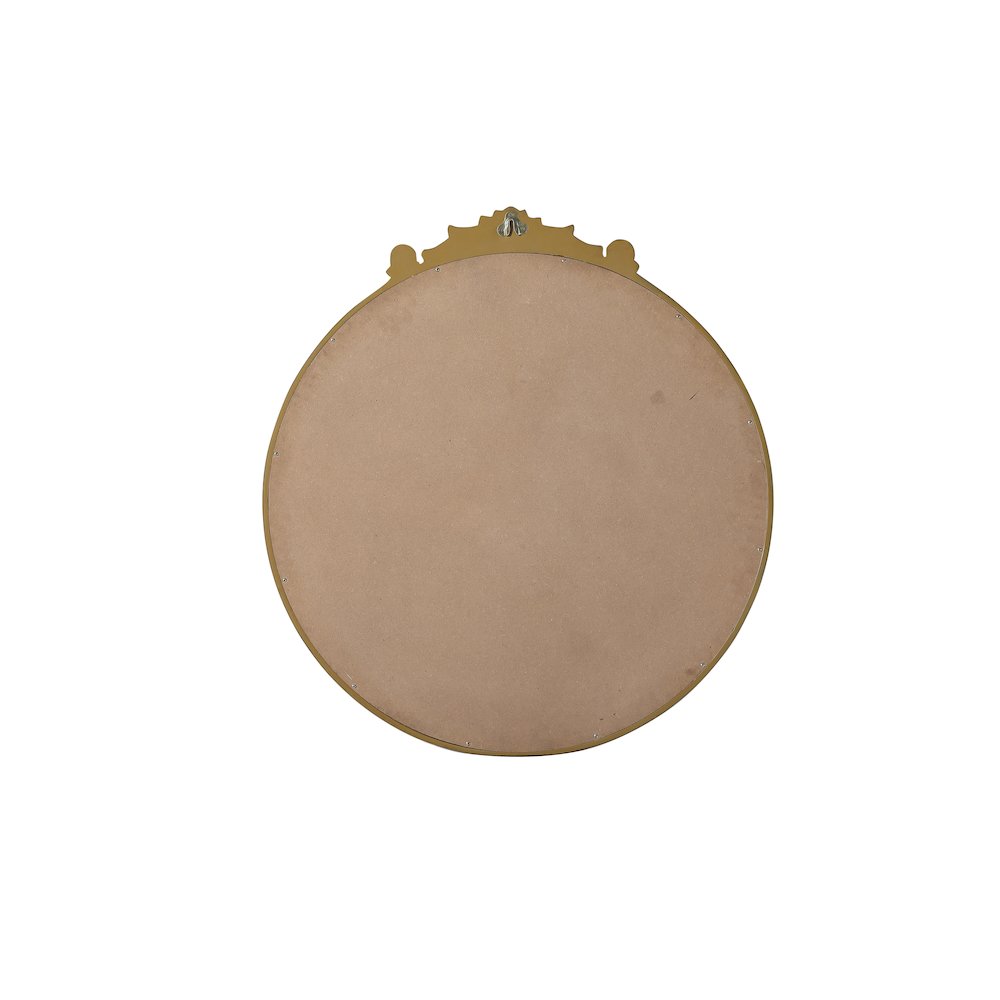 Naomi Vintage Resin Mirror 36x38 in Antique Brass. Picture 7