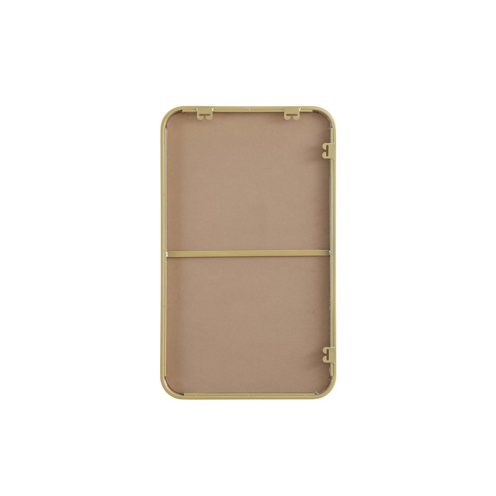 Contour Metal Rectangle Mirror 18x30 in Brass. Picture 11