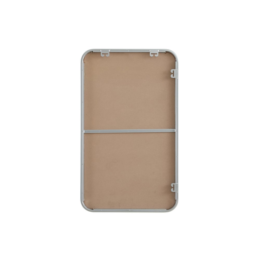 Contour Metal Rectangle Mirror 18x30 in Silver. Picture 11