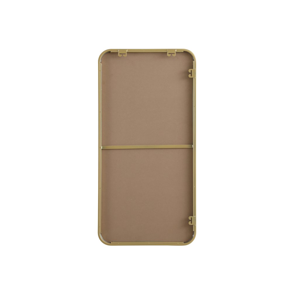 Contour Metal Rectangle Mirror 18x36 in Brass. Picture 11