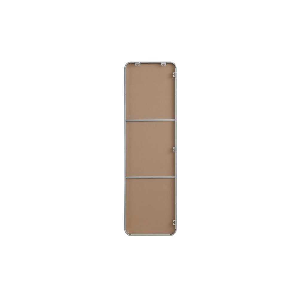 Contour Metal Rectangle Mirror 18x60 in Silver. Picture 11