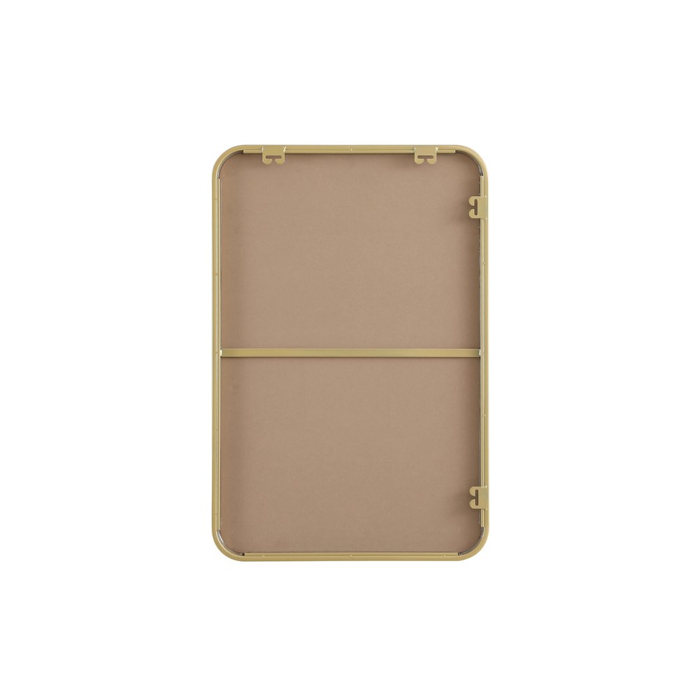 Contour Metal Rectangle Mirror 20x30 in Brass. Picture 11
